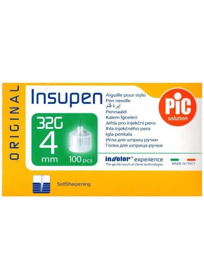 بي آي سي سن قلم انسولين بيك ادفانس مقاس ٤ عدد ١٠٠ قطعة - Image 1